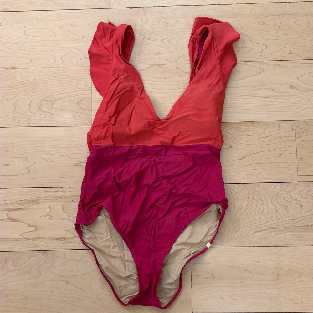 Summersalt Coral and Pink One Piece Swimsuit